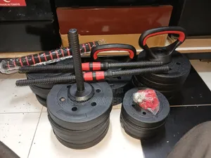 Set ya Dumbbell, Barbell, Kettlebell Inayoweza Kurekebishwa 4-in-1/6-in-1