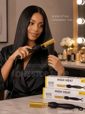 Electric Press Smooth Straightening Wig Comb