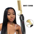 Electric Press Smooth Straightening Wig Comb - 2
