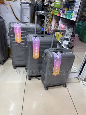 28" Full Set Rubber Suitcase - Dark Grey