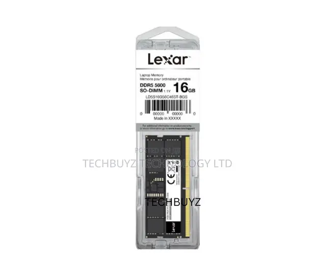 Lexar RAM ya Laptop DDR5 16GB 5600MHz - 1