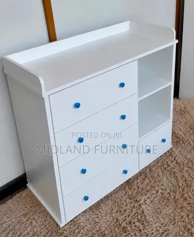 White Baby Dresser with Changing Top - Order & Pay on Delivery - 1