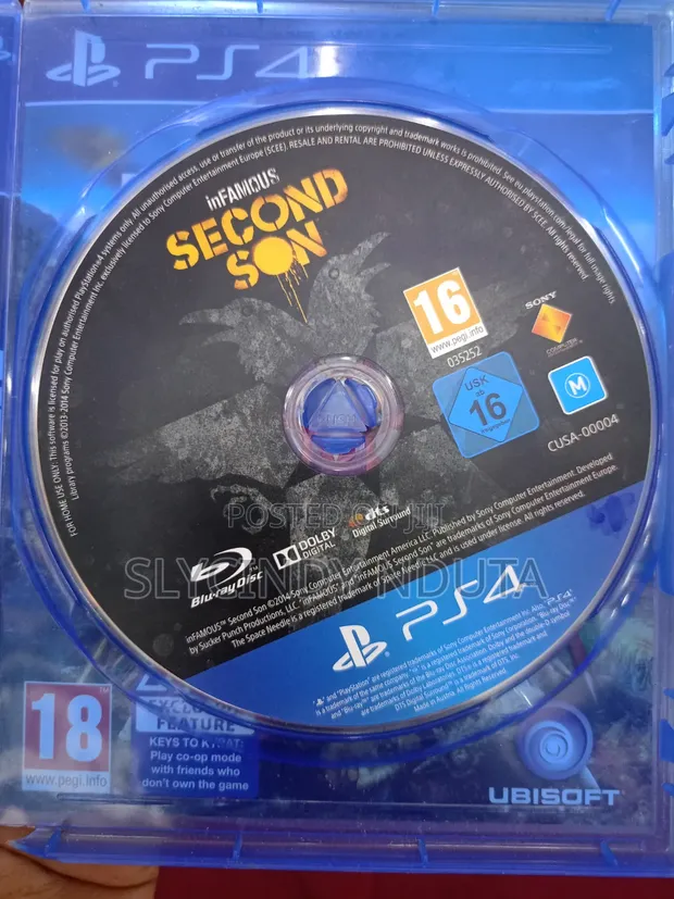 Used Infamous Second Son PS4 Game - 1