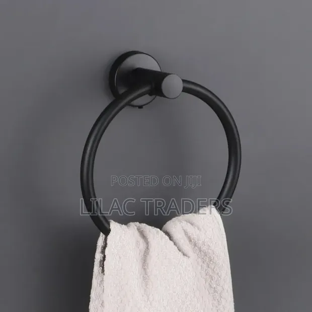 Round Towel Ring Holder - Stainless Steel - 1
