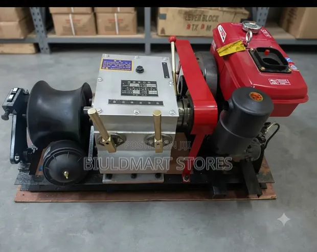Site Utility Winch - 3 Ton Diesel Cable Pulling - 1