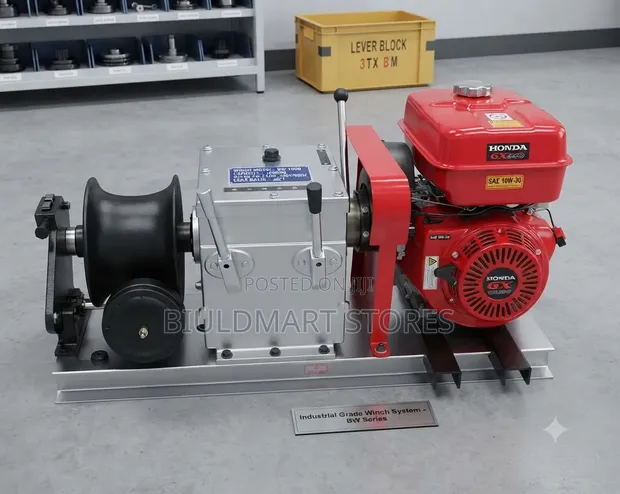 Heavy Duty Diesel Drum Winch - 3 Ton Capacity - 1