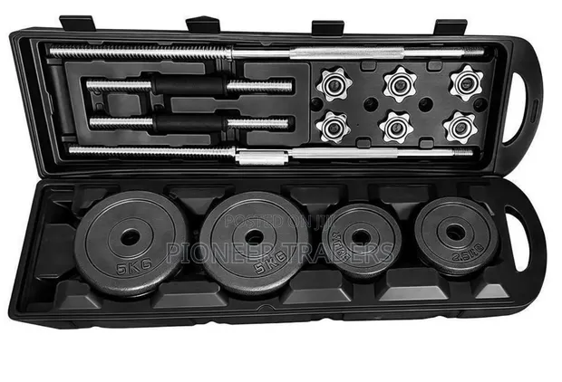 York 50kg Dumbbells Set - 1