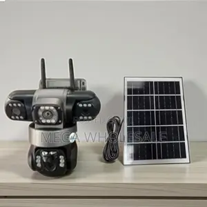 Kamera ya Solar ya 20MP 4K 4G PTZ yenye Lensi Tatu
