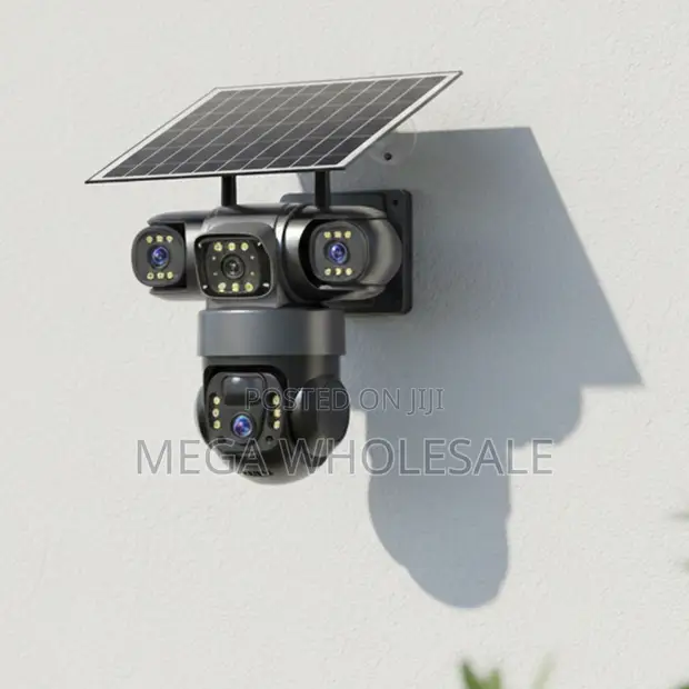 8W Solar PTZ Triple Lens Camera 20MP 4K 4G - 1