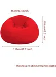 Inflatable Bean Sofa Chair | Portable Lounge Seat - 2