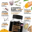 4-in-1 Turmeric Ginger 2360mg with Curcumin, Garlic & Black Pepper - 2