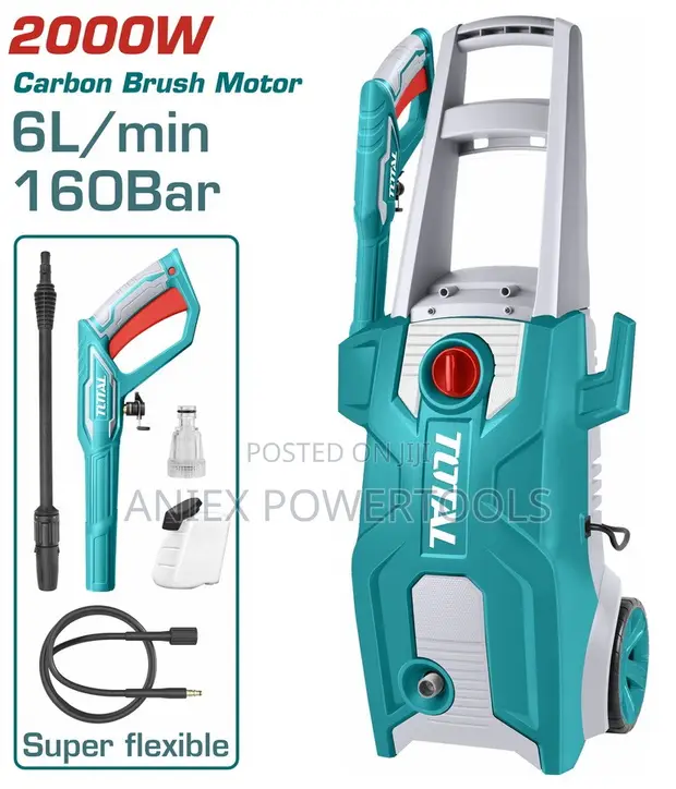 Total TGT11376 High Pressure Washer 2000W 160Bar - 1