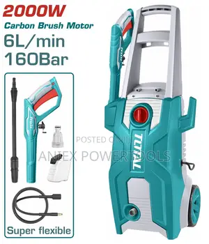 Total TGT11376 High Pressure Washer 2000W 160Bar