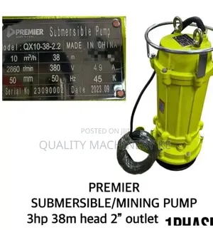 Premier 3HP Single Phase Submersible Pump