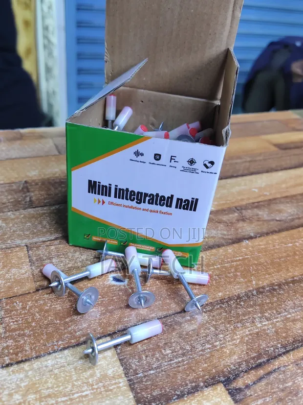 100 PCS Mini Integrated Round Drive Pin Nails for Manual Nailer - 1