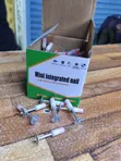 100 PCS Mini Integrated Round Drive Pin Nails for Manual Nailer - 1