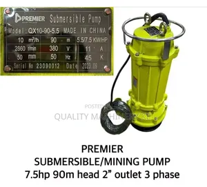 Pump ya Mgodi ya Kuinua ya 7.5hp 3-Phase 90m yenye 2" ya Kutosha