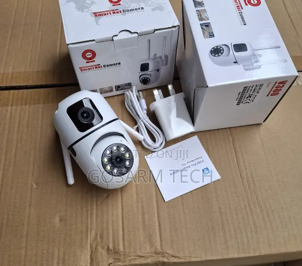 V380 Dual Lens WiFi Bulb Camera - Wall Mounted CCTV - 1