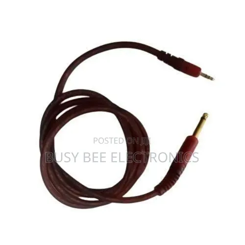 Kebo ya Muziki: 6.5mm Mono hadi 3.5mm Stereo Jack - 1