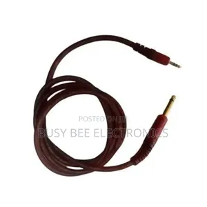 Kebo ya Muziki: 6.5mm Mono hadi 3.5mm Stereo Jack