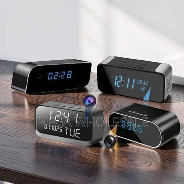 Kengele ya Saa ya Mezani ya Kichunguzi cha Nyumbani cha Motion Watcher na Kamera ya Siri ya WiFi - 1