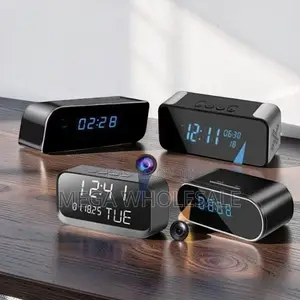 Kengele ya Saa ya Mezani ya Kichunguzi cha Nyumbani cha Motion Watcher na Kamera ya Siri ya WiFi