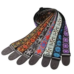 Embroidered Cotton Guitar Strap - Acoustic