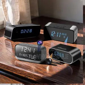 Compact WiFi Alarm Clock Hidden Spy Camera