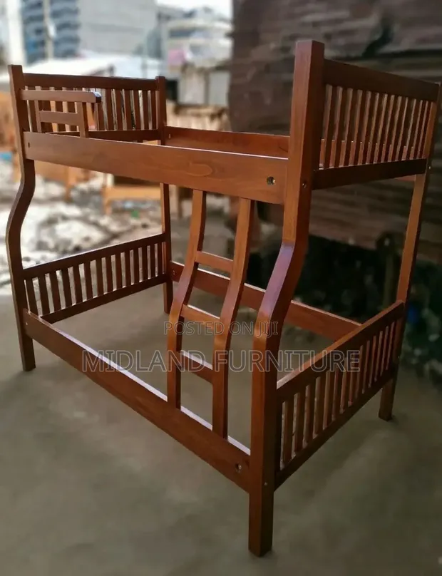 Brand New BUILT Brown Kids Bunk Bed - 1