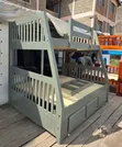 Green Kids Double Decker Bed - 1