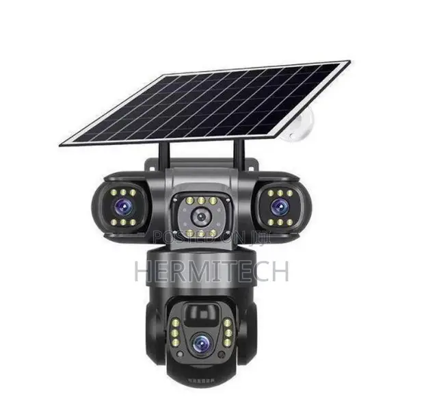 Triple Lens 4G Solar CCTV with Remote Phone View - 1