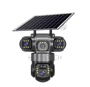 Triple Lens 4G Solar CCTV yenye Remote Phone View