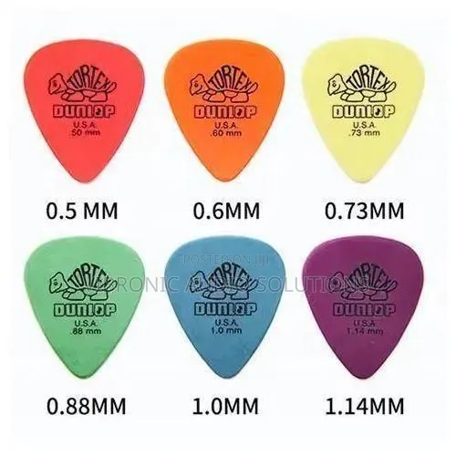 Dunlop Guitar Plectrums - 6 Thicknesses - 1