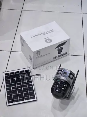 Kamera ya 4G Dual-Lens V380 Solar PTZ yenye Slot ya SIM Kadi