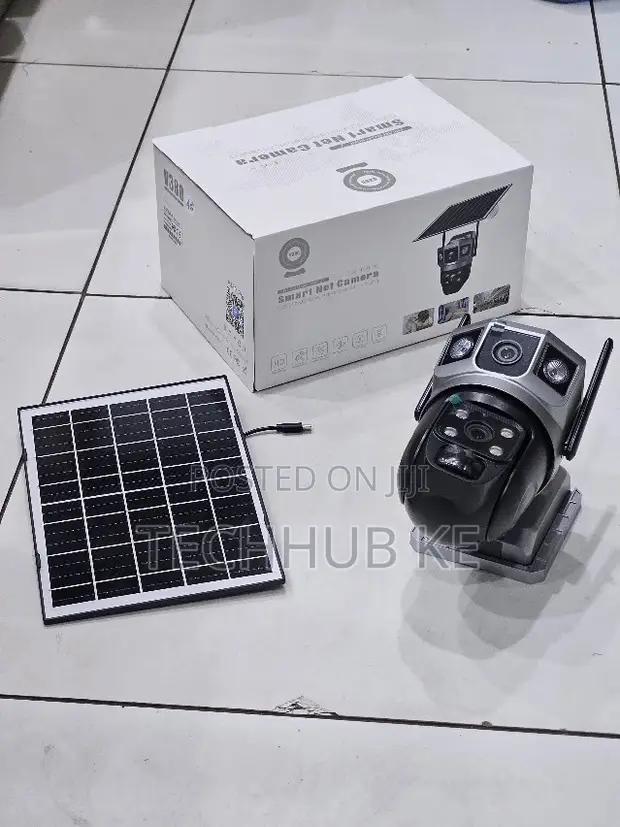 Wireless 4G Solar CCTV Camera with Dual Lens - 1