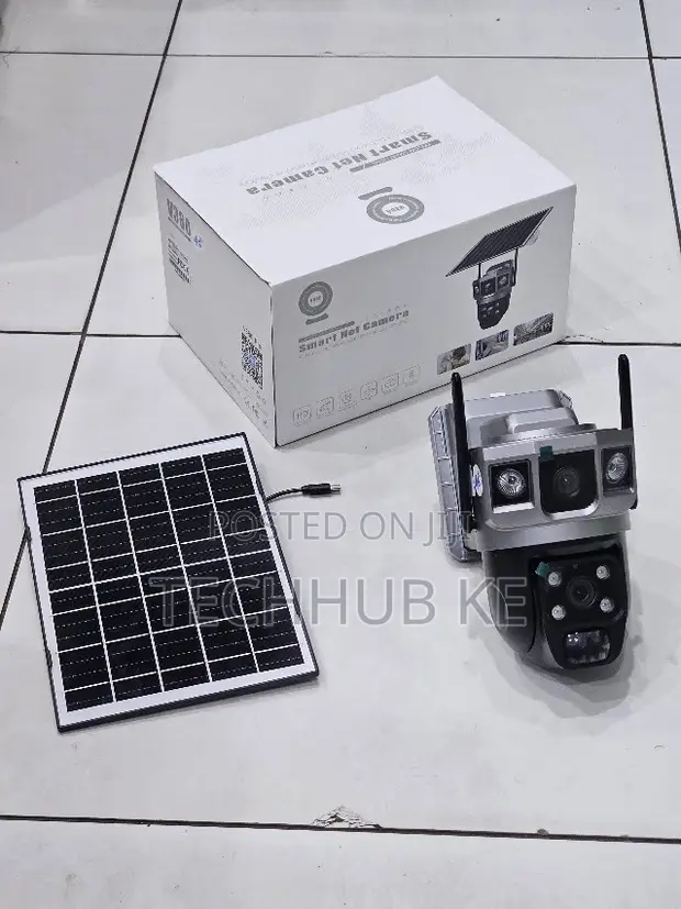 Kamera ya CCTV ya Solar 4G Dual Lens yenye Slot ya SIM - 1
