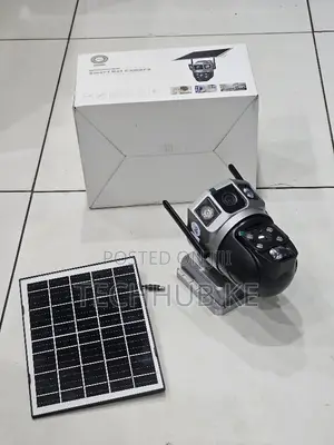 New V380 Dual Lens 4G Solar CCTV Camera with SIM Slot