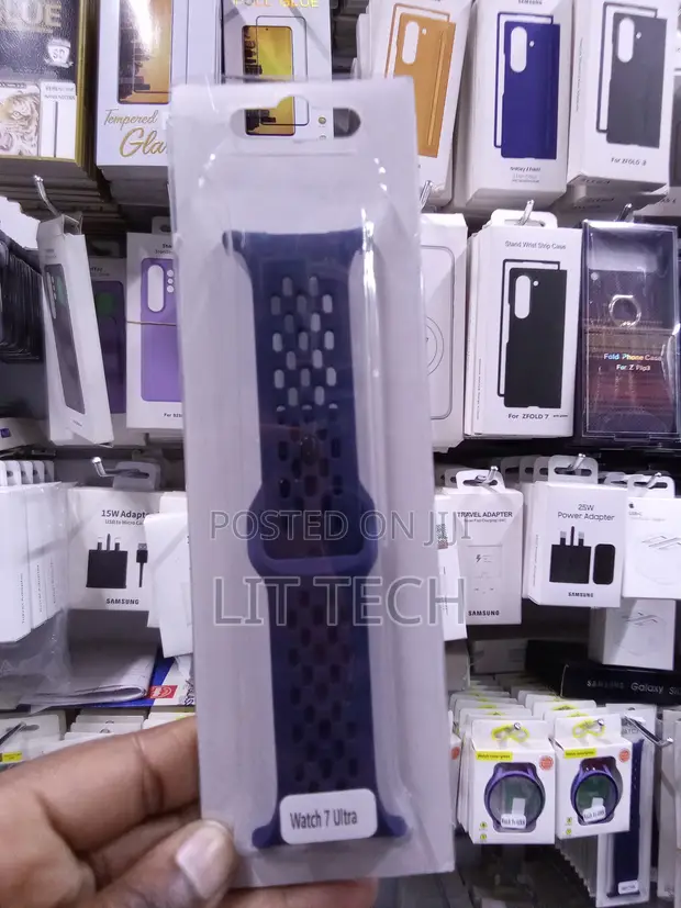 Samsung Galaxy Watch 7 Ultra Silicone Sport Strap - Navy Blue - 1