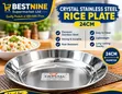 Quality Stainless Steel Rice Plate - 24cm - 1