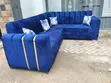 L-Shaped Sofa (Blue) - 1