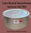 Lion Brand Aluminum Sufuria with Lid (100L) - 1