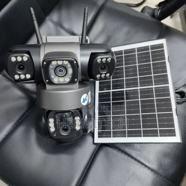 CCTV ya Solar ya 4G yenye Lensi Tatu na Upeo Mpana - 1