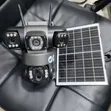 CCTV ya Solar ya 4G yenye Lensi Tatu na Upeo Mpana - 1