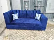 3 Seater Blue Sofa - 2