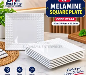 GP Melamine Square Plate 25.5cm