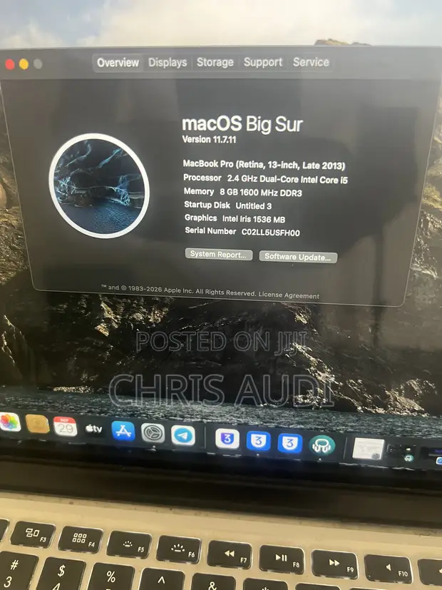 Apple MacBook Pro 13" Intel Core i5 8GB RAM 128GB SSD - 1