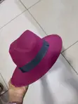 Kofia ya Fedora ya Maroon ya Kawaida - Mpya Kabisa - 1