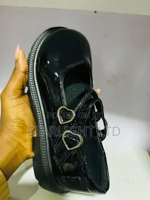 Girls Black School Uniform Shoes - Non-Slip Sole