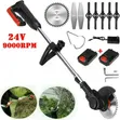 24V Cordless Grass Trimmer Kit na Betri 2 & Vipande - 2