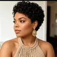 Wig Fupi ya Nywele za Binadamu za Mawimbi ya Maji - 1